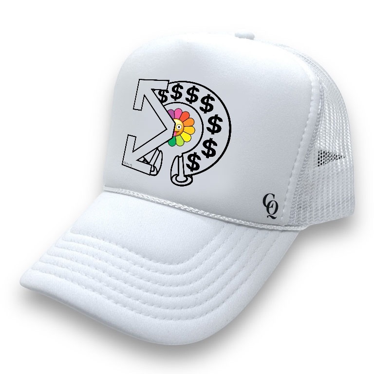 Flower style  Cap White