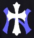 NY cross hoodie Black