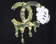 Parody One Hand Swarovski T Shirt Black��Camouflage