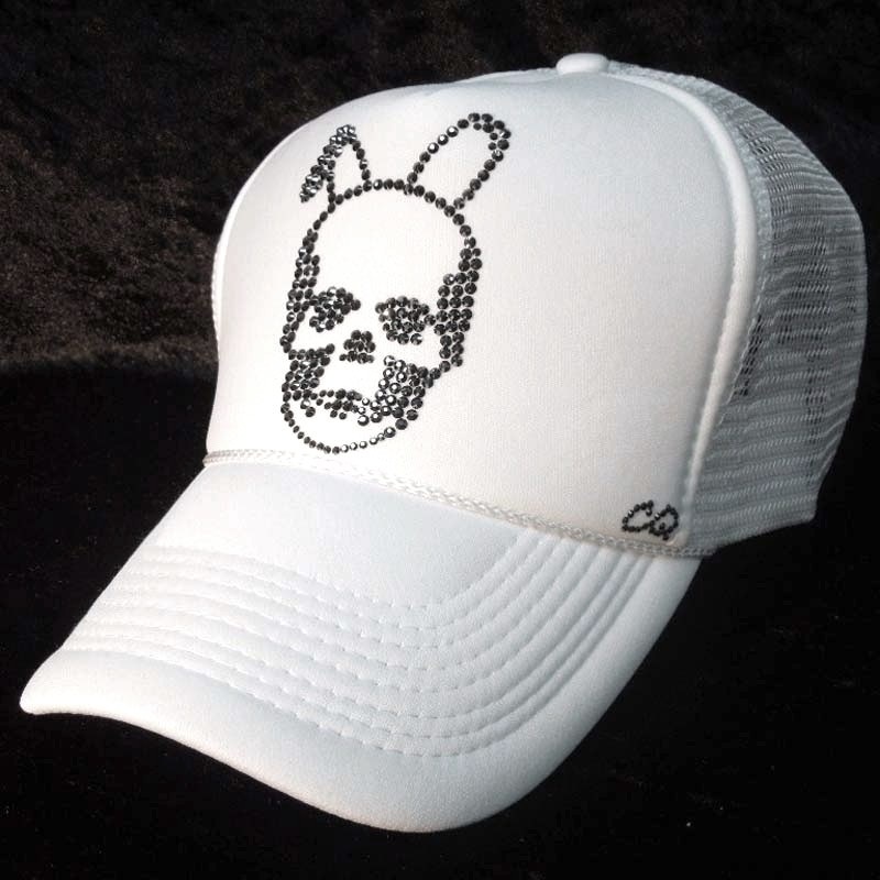 Skull Bunny Swarovski cap��White