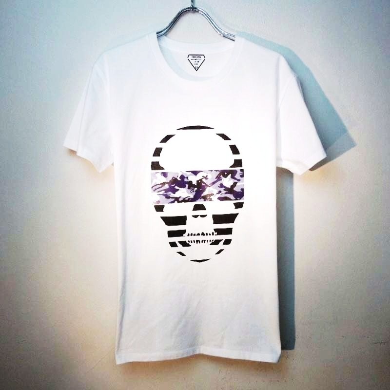 Skull camouflage��White��Blue