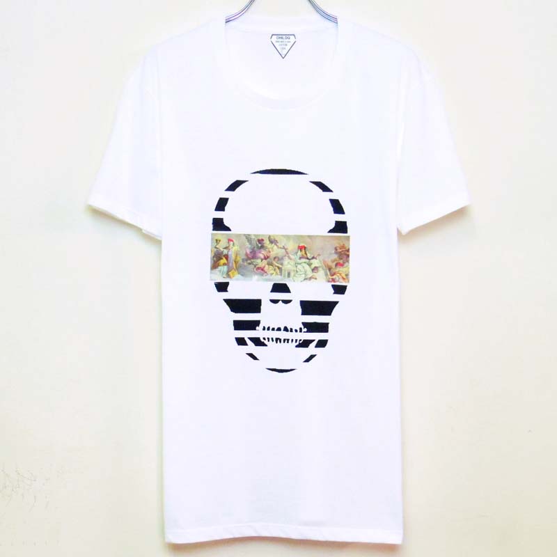 Mural Skull T-shirt  White