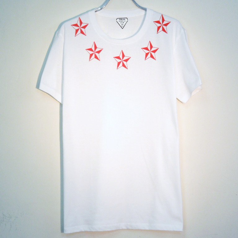 Five Rock Star T-shirt��white��Red