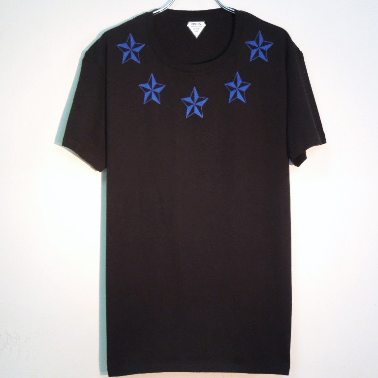 Five Rock Star T-shirt��Black��blue