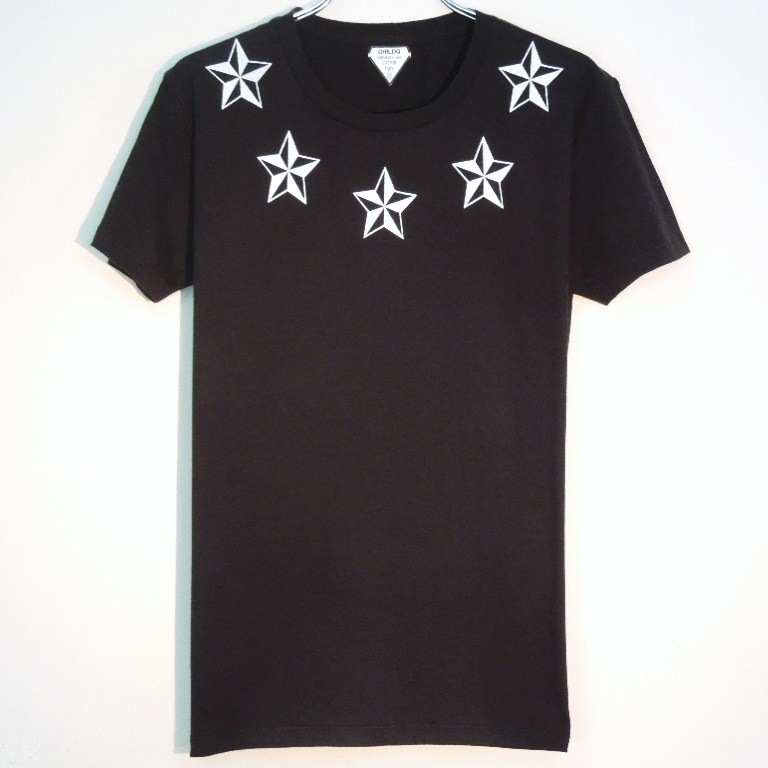 Five Rock Star T-shirt��black��white