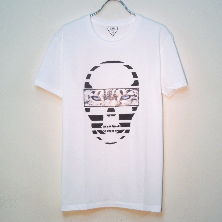 Skull White Tiger T-shirt white