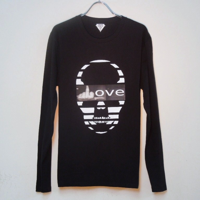 Skull Fuck LOVE��Long T-shirt��Black