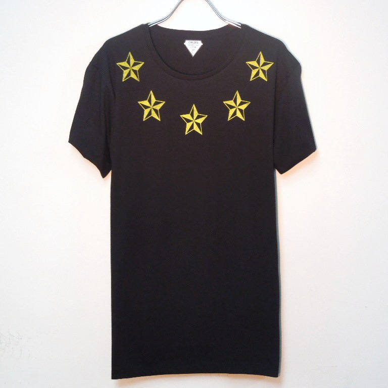 Five Rock Star T-shirt��black��Yellow