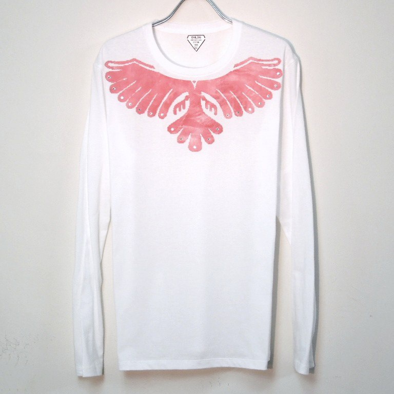 Phoenix Swarovski Long T-shirt white/ Red