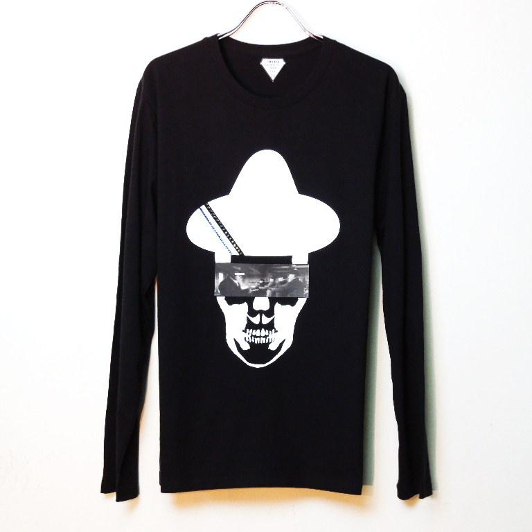 Skull Hat Mafia Swarovski Long T-shirt Black
