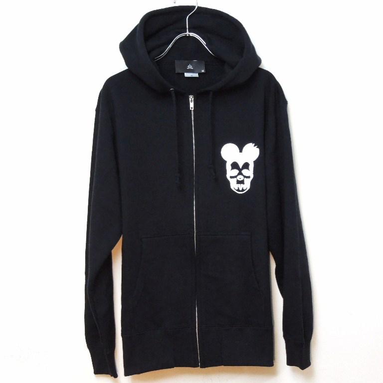 Skull Mouse  Zip up��Parker Black