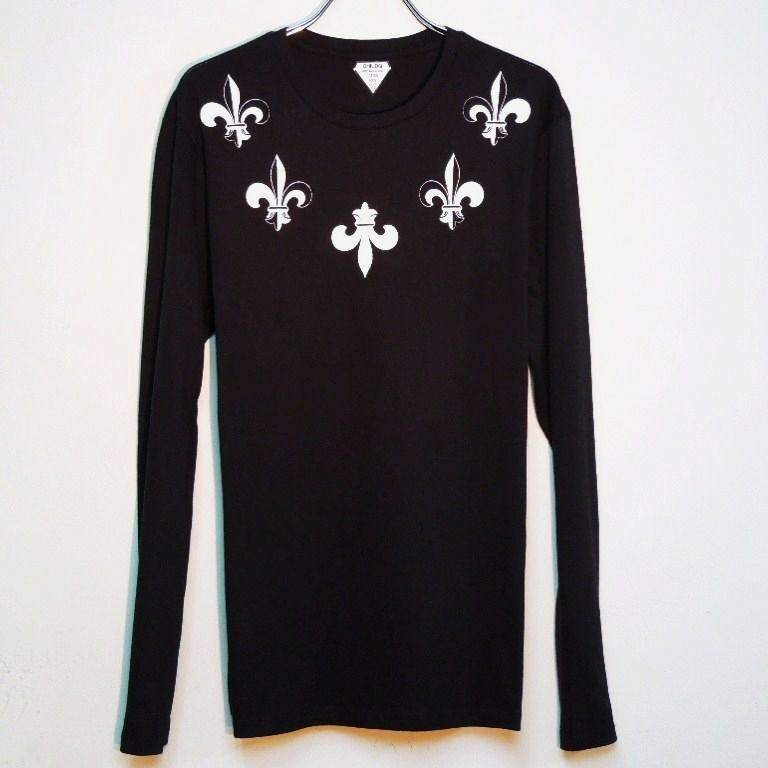 �� Lily emblem Long T-shirt black