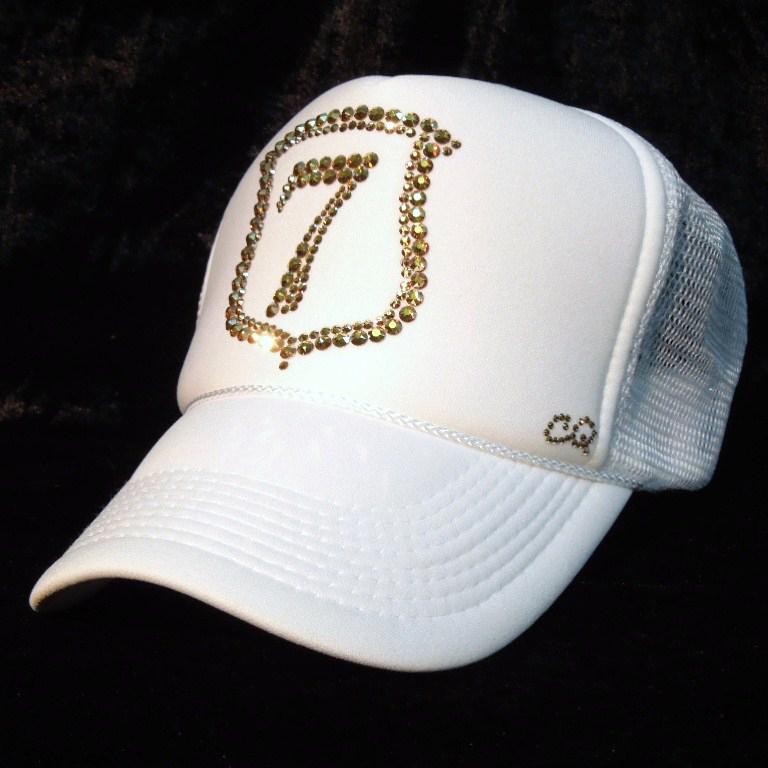 Emblem Seven Swarovski cap WhiteGold