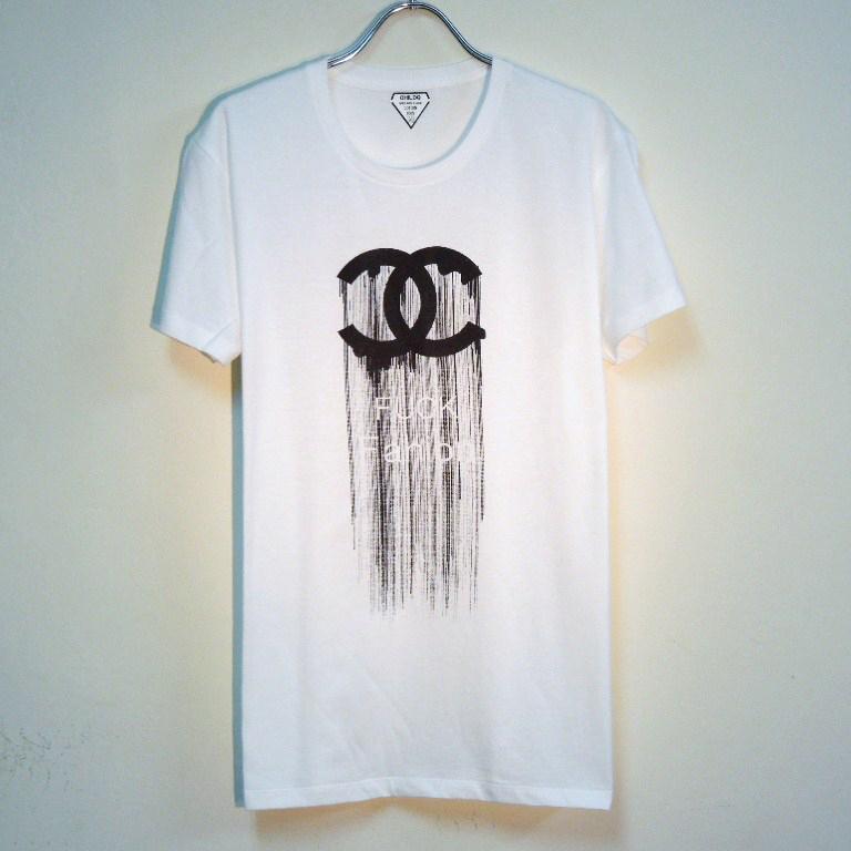 Fuck Fashion waterfall T-shirt white
