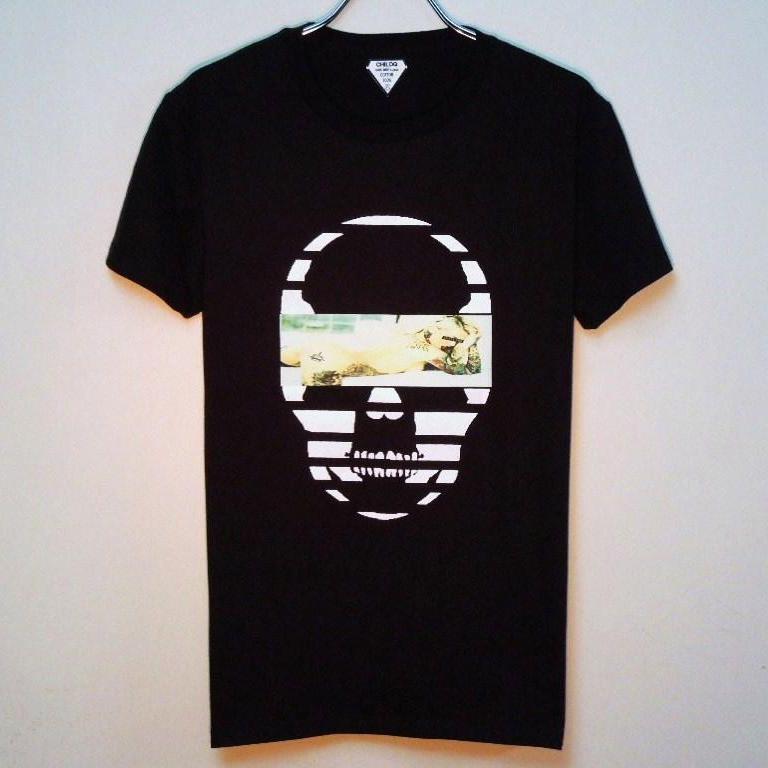 Skull Tattoo Girl NO.5 T-shirt Black
