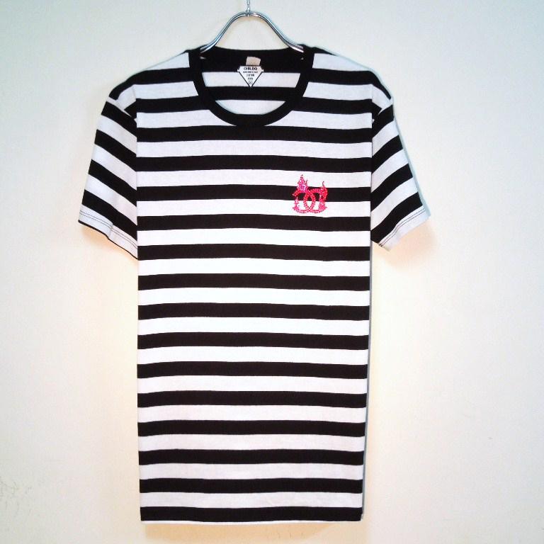Swarovski melt border T-shirt red