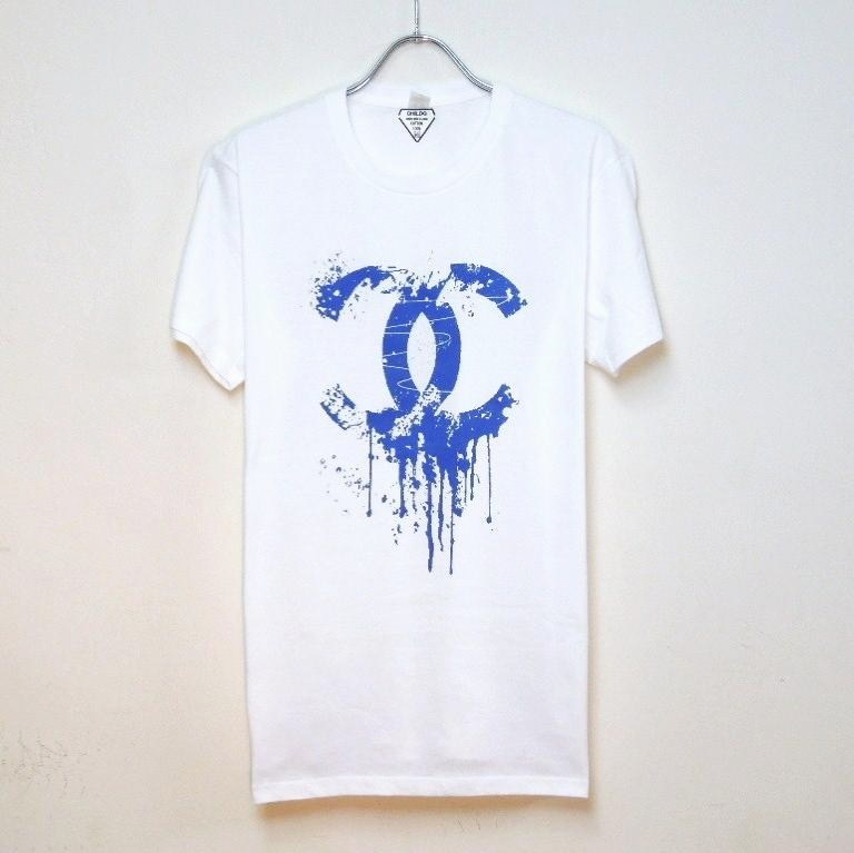 Parody Melting T-shirt white��Blue