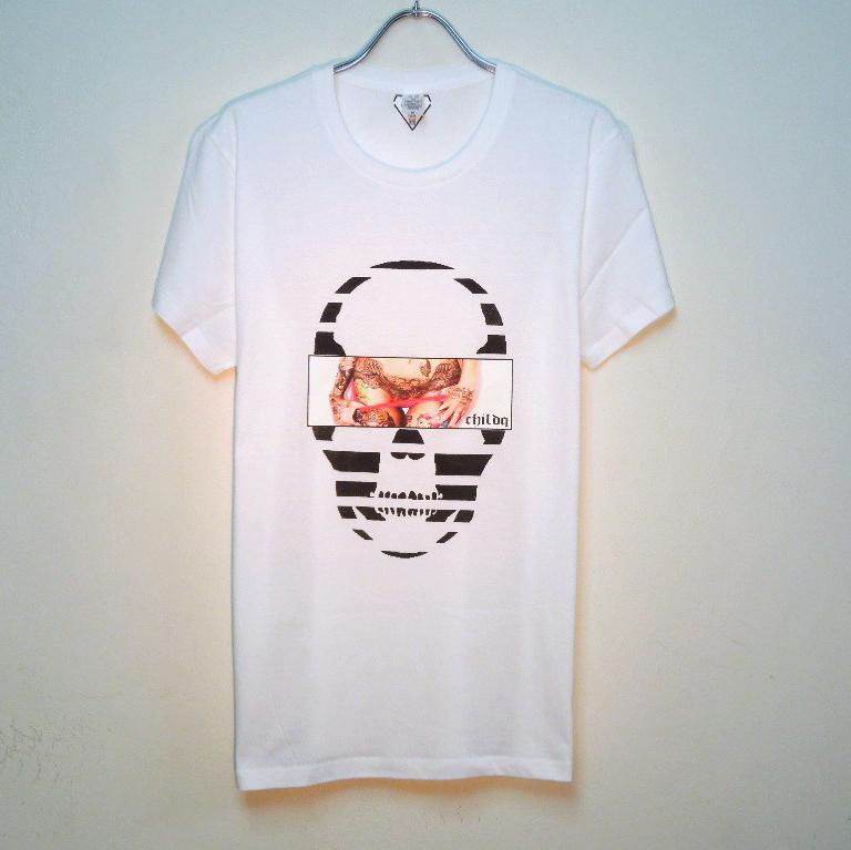 Skull Tattoo Girl NO.�� T-shirt White