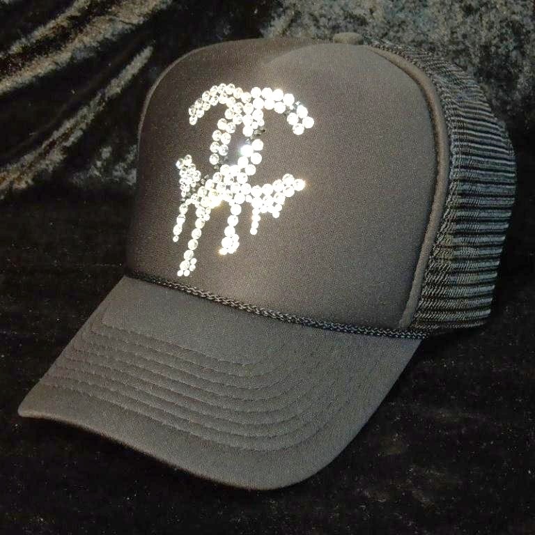 Parody Melting Swarovski cap Black
