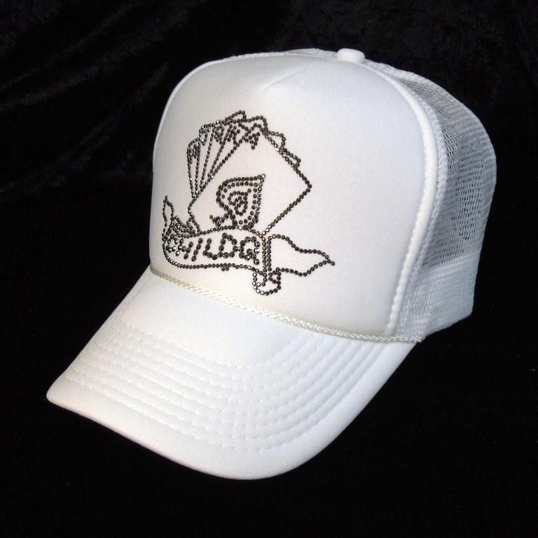 Trump Swarovski cap white
