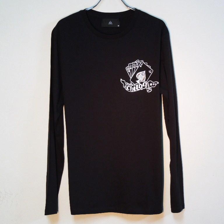 Joker Casino Swarovski��Long T-shirt Black