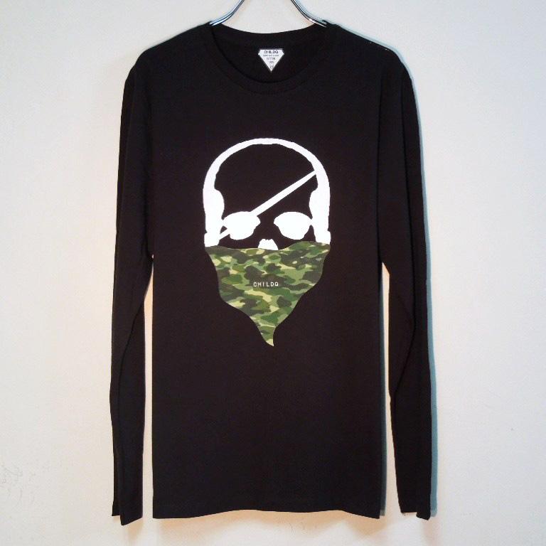 Skull Green camouflage bandana��Black