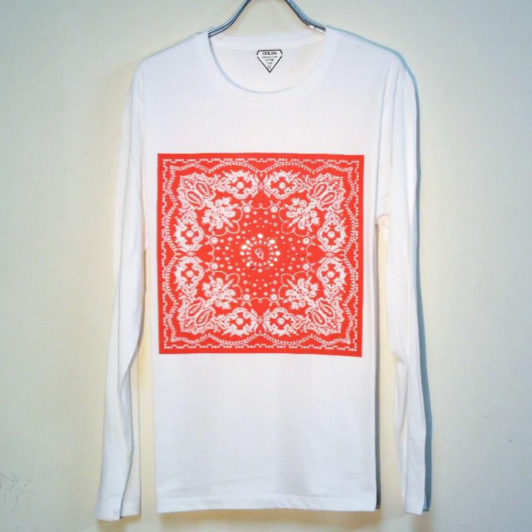 Paisley bandana Swarovski White��Red