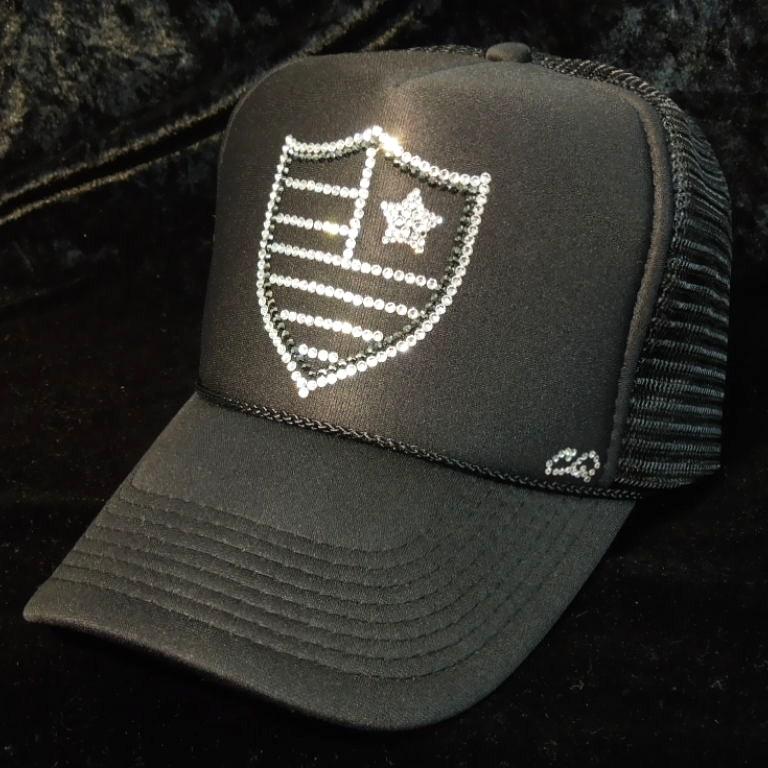 Emblem US Swarovski cap Black