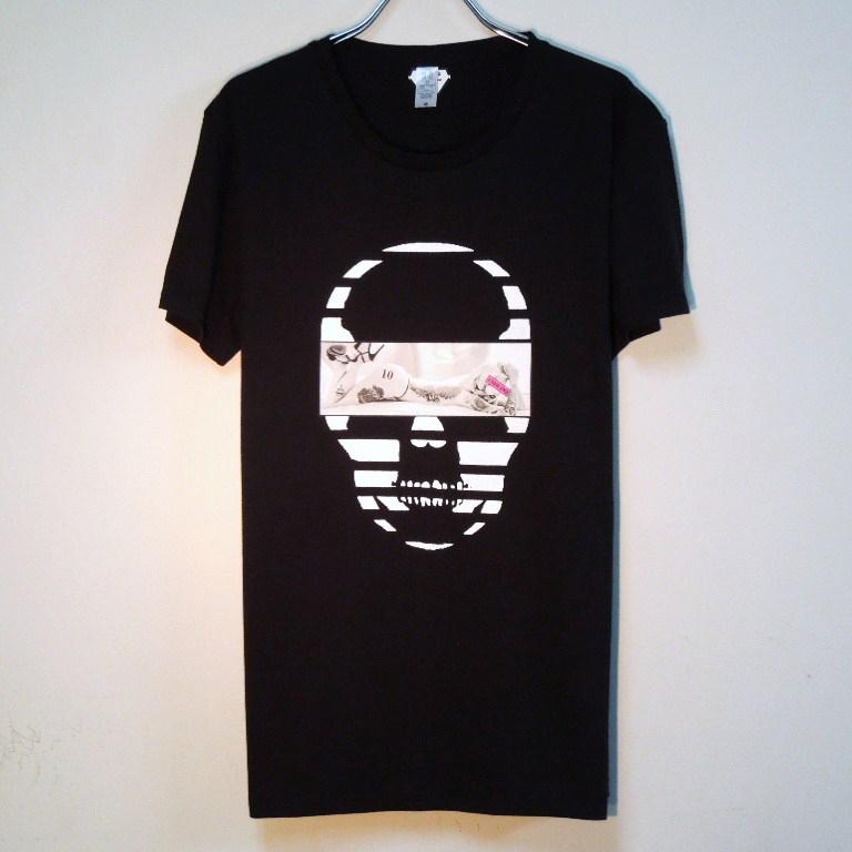 Skull Tattoo Girl NO.���� T-shirt��Black