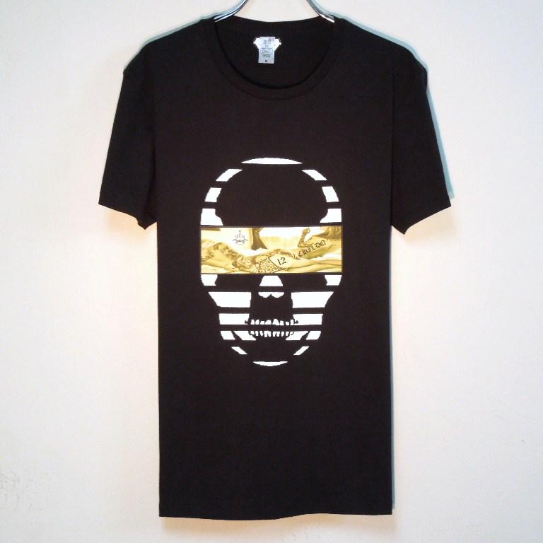 Skull Tattoo Girl NO.���� T-shirt��Black