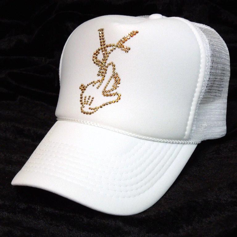 Parody Hand Swarovski Cap White��Gold