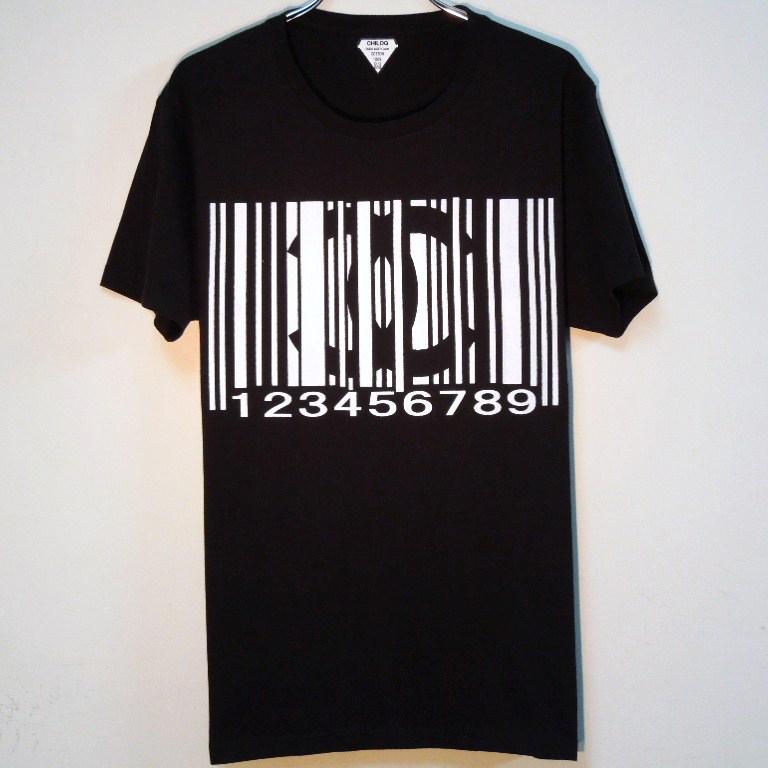 Parody bar code T-shirt black