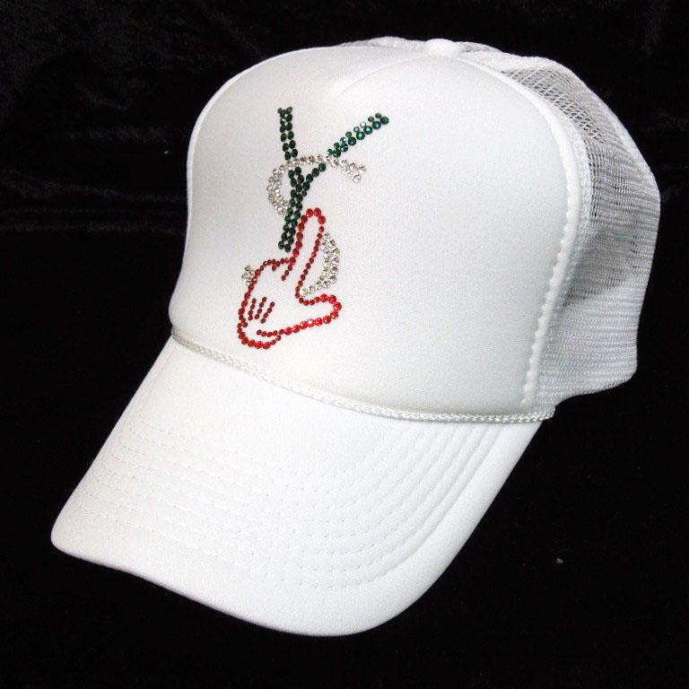 Parody Hand Swarovski Cap White��Italy color