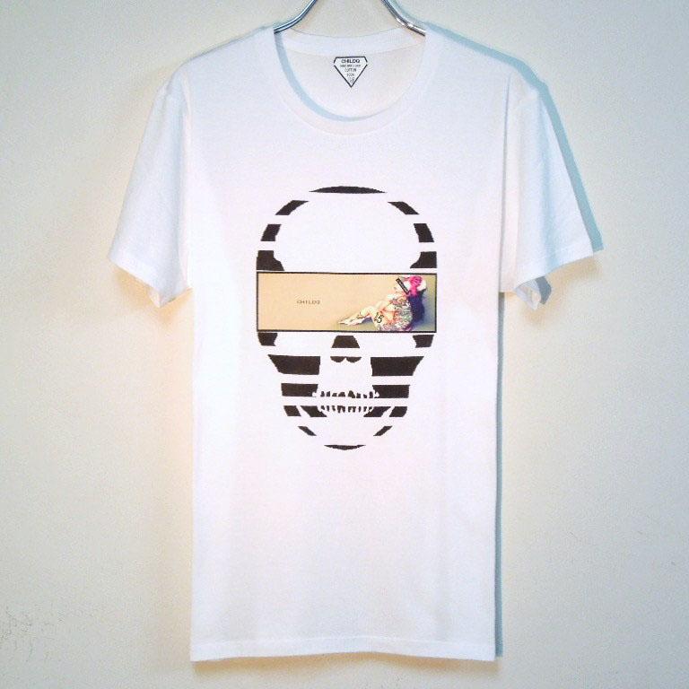 Skull Tattoo Girl NO.��5 T-shirt��White