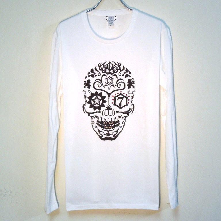 Seven Star Swarovski Long T Shirt White