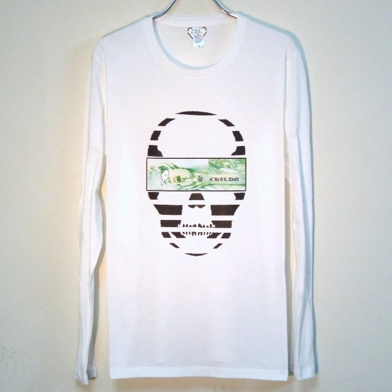 Skull Tattoo Girl NO.��9 T-shirt��White