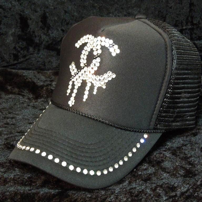 Parody Melting Swarovski Full Custom Cap Black