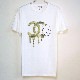 Parody One Hand Swarovski T Shirt White��Camouflage