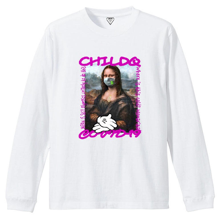 COVID-19 Mona Lisa T-shirt White
