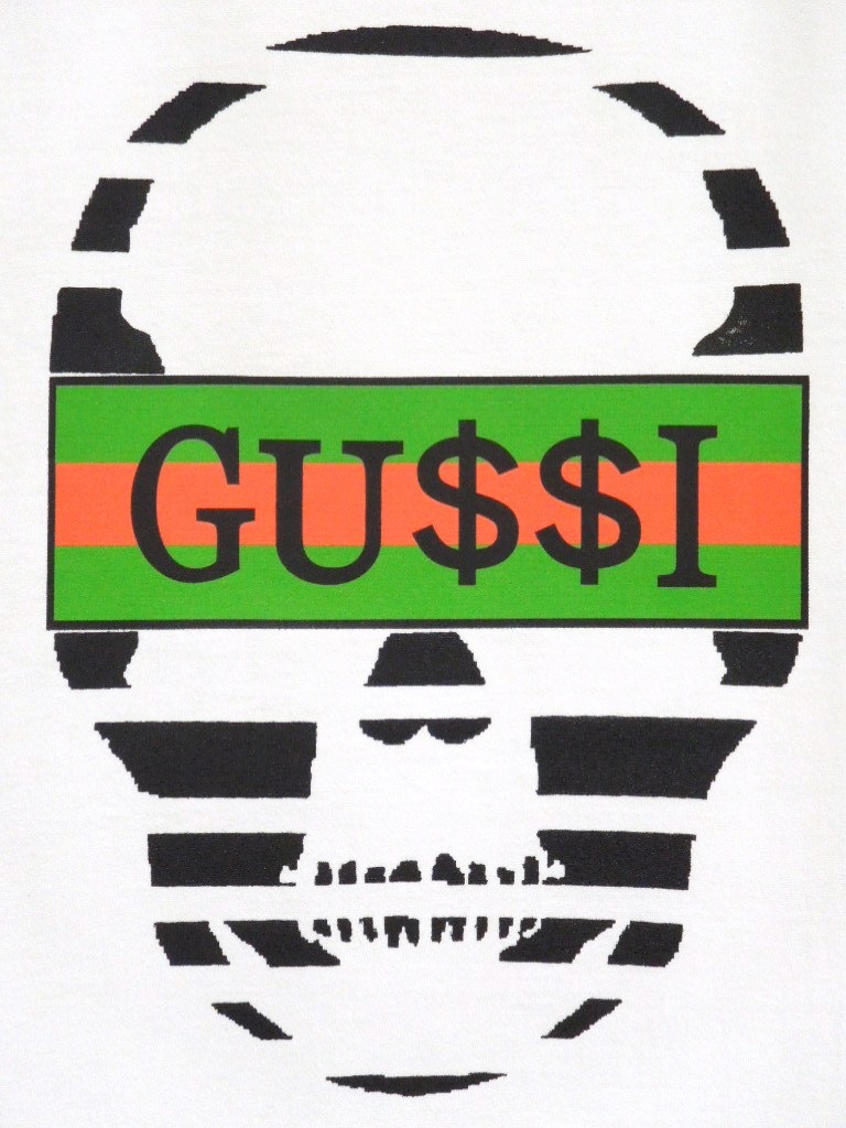 Skull GU $$ I T-shirt White