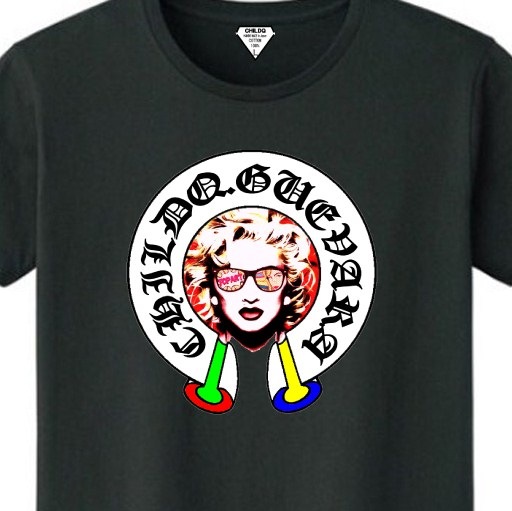 Madonna Old Font T-shirt Black