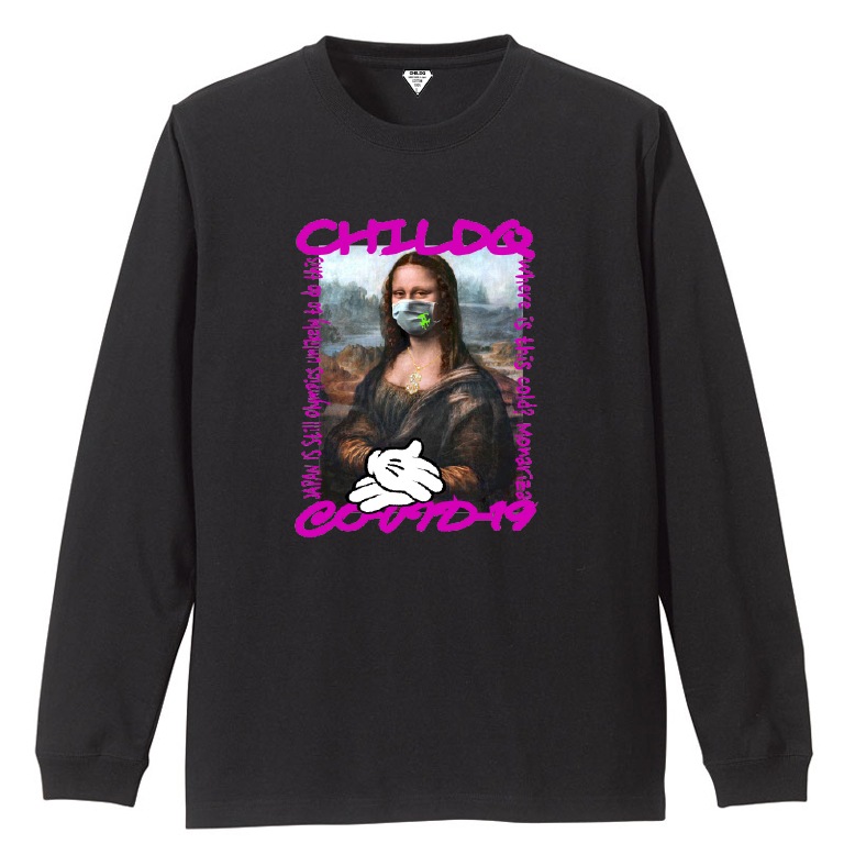 COVID-19 Mona Lisa T-shirt Black