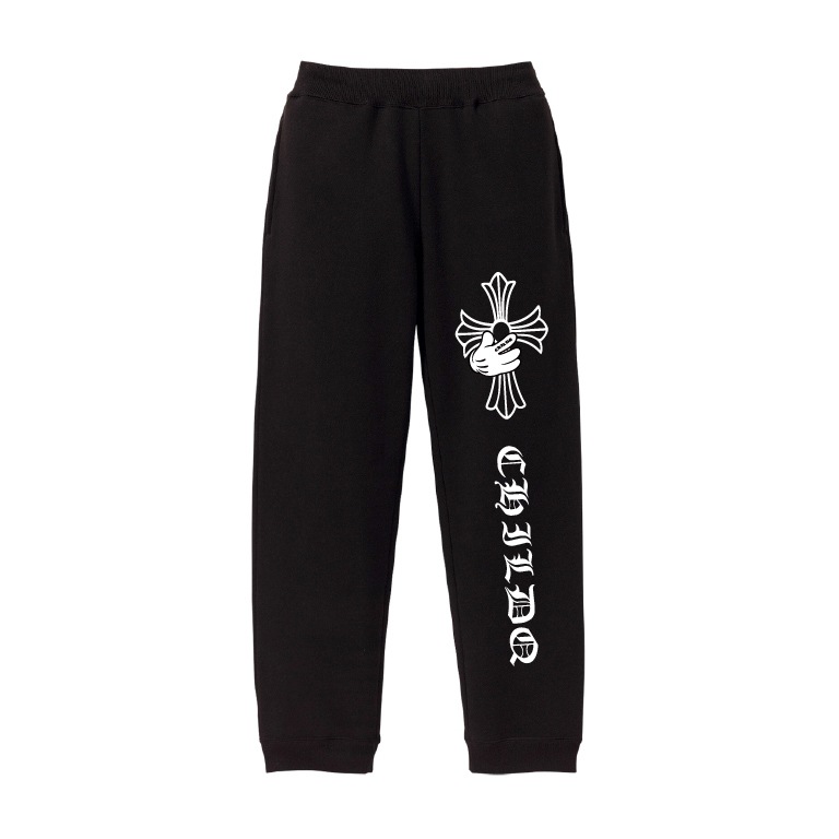 Cross hand pants Black