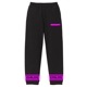 Vivid Pink Line pants Black