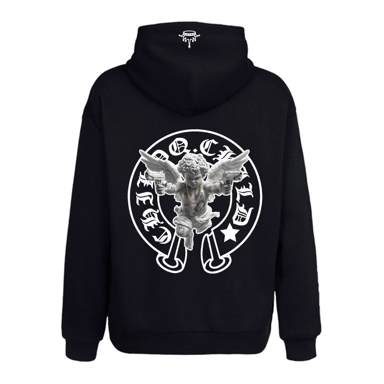 Angel Frame Hoodie Black