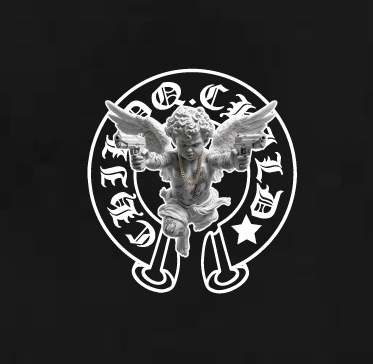 Angel Frame Hoodie Black