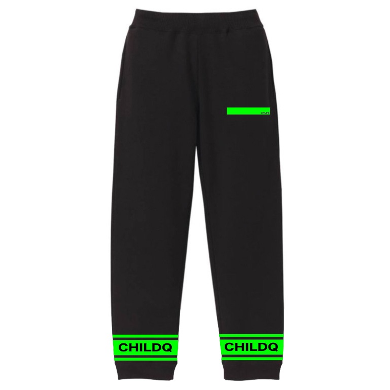 Vivid Green Line set Black