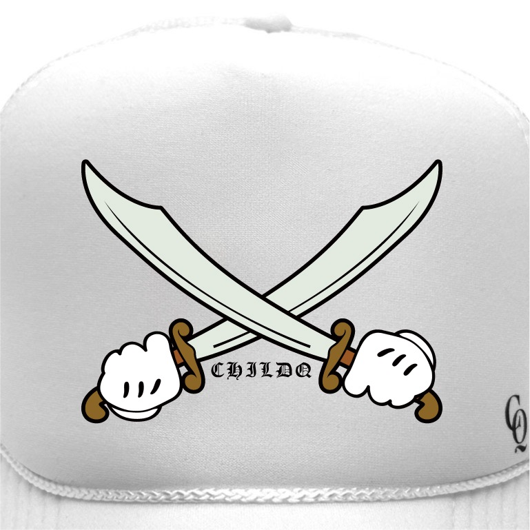 Pirate Sword  Cap White