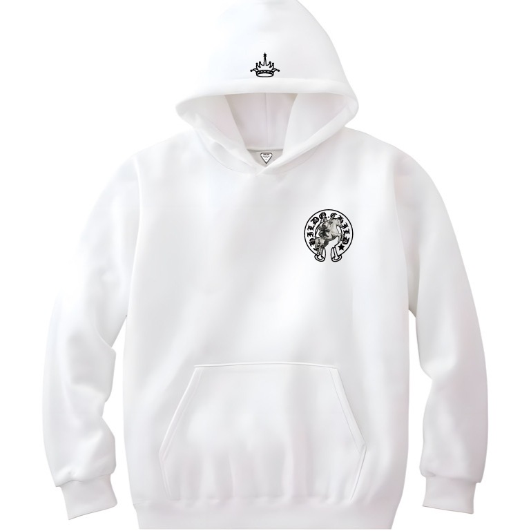 Horse Frame Hoodie White