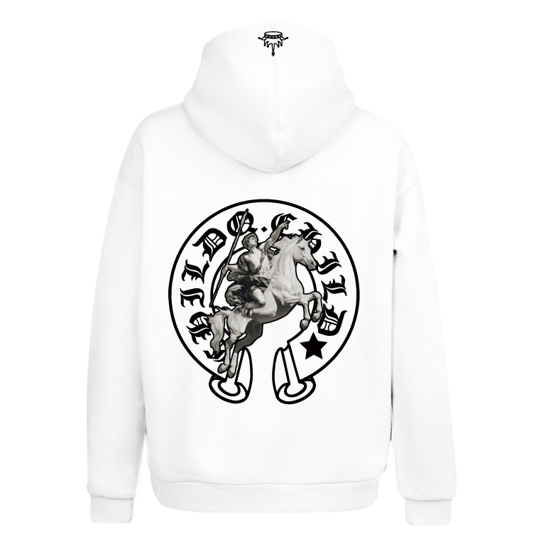 Horse Frame Hoodie White
